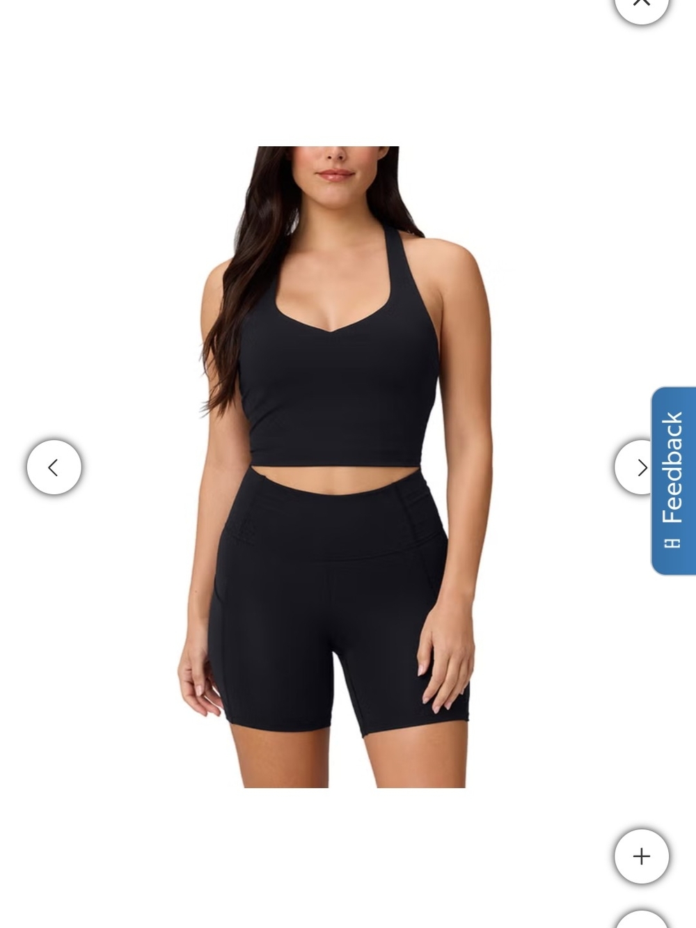 Fabletics Black Women’s High-Rise Bike Shorts